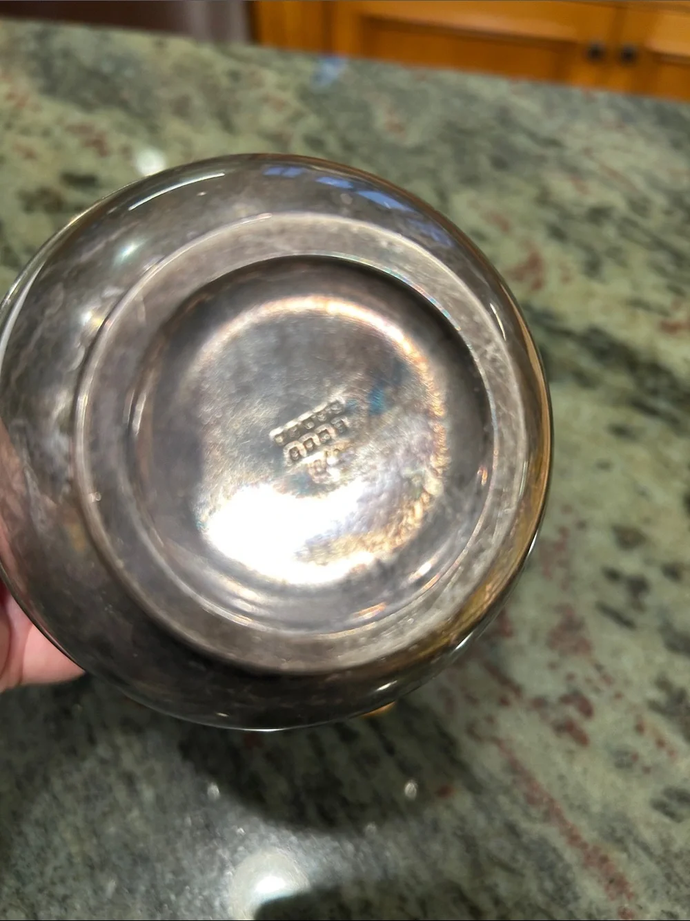 Antique E.G. Webster Silver Plate Personal Teapot Wicker Rattan Handle Monogram